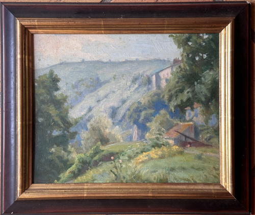 Tableau ancienpaysage été - ,