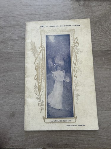 Programme opéra comique - programme, opéra-comique