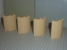 4 x LEGO Harry Potter tan panel ref 30562 / Set 5378 4757 4709 3828 4501 ...