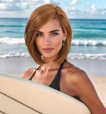 Perruque Marron Foncé Wig