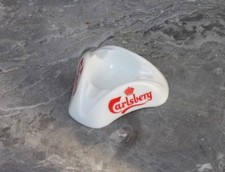 Cendrier Carlsberg ancien en opaline Opalex France