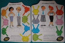 VITOS Découpage carton La Famille VITOS  Parrain Marraine Ursule Gustave