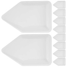  10pcs Plaques de pesée Échantillon de pelles de pesée Balance de laboratoire