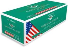 10 Boite de 200  American Aviator Menthol  2000 Filtre Cigarette Tubes