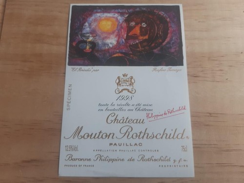 étiquette vin chateau - , mouton