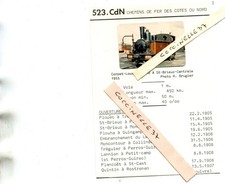 Chemins Fer 623 CDN PHoto Train Corpet Louvet à SAINT BRIEUC 1955 Historique