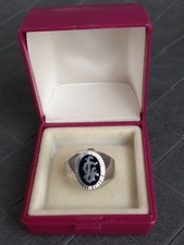 bague chevalière en argent ( taille 57 )
