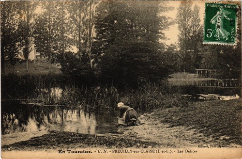 Cpa preuilly les delices - preuilly,