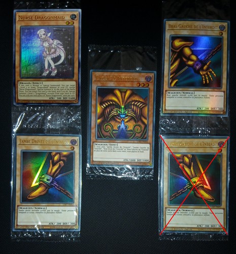 Lot cartes exodia - cartes,