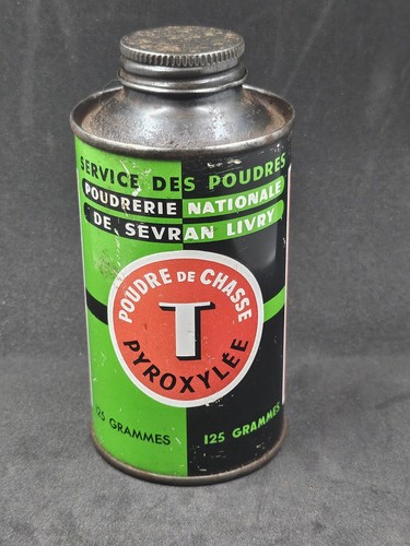 Boite ancienne tôle poudre - ancienne,
