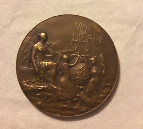 Medaille dieppe normandie - medaille,