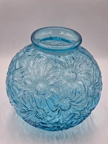 Vase boule vintage - boule, bleu