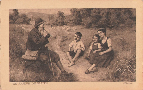 Tableau joueur de flute - joueur,