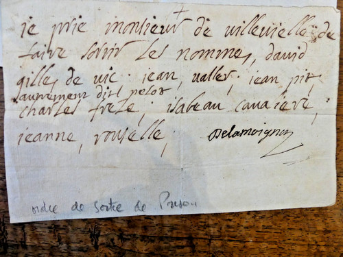 Vers 1750 lamoignon - vers, juge