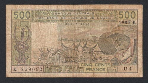 Bceao 500 francs sénégal - 500, francs,