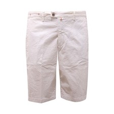 3577AV bermuda uomo BARONIO white cotton short man
