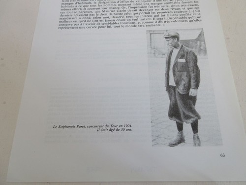 Cyclisme coupure livre t063 - cyclisme,
