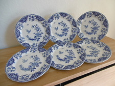 SIX ASSIETTES PLATES FAIENCE