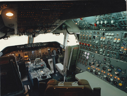Cockpit avion ligne ou - avion,