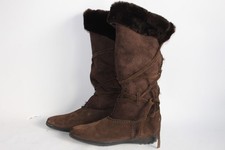 TOD'S Bottes fourrées daim