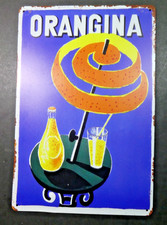 Plaque publicitaire en tôle ORANGINA  30 x 20 cm, reedition vintage
