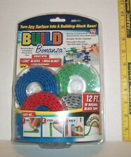 BUILD BONANZA Block Peel Stick Tape Works with LEGO® Mega® blocks AS SEEN ON TV