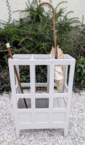 Porte parapluie canne bois - en,