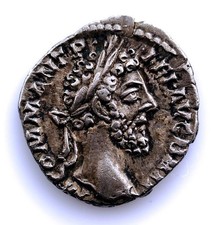 SC. Rom-Kommode. Denier 186 après JC Rome. EBC/XF-. Argent 2,7 g.