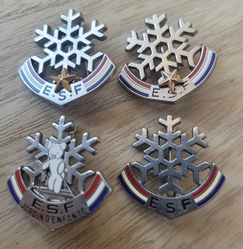 Lot insignes ski esf - de, 4