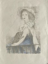 Marie LAURENCIN - Belle Lithographie Mourlot signée planche 1928