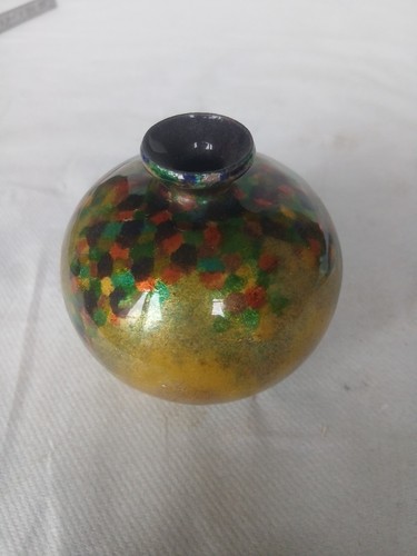 Vase emaux signé jules - vase,