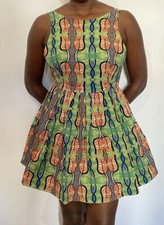 Robe courte évasé africaine