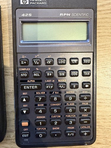 Hewlett packard 42s - hewlett, rpn