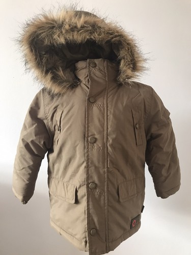 Manteau hiver garçon taupe