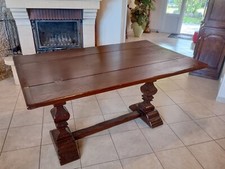 TABLE chêne massif (ouvrante) "Table à Gibier"