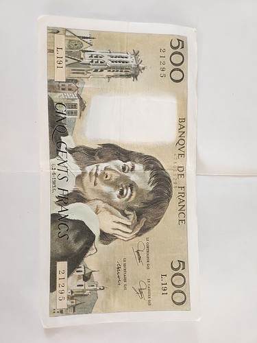 Ancien billet français 500 - ancien,