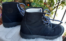 Baskets montantes Pataugas en toile noires taille 41 "made in Spain"