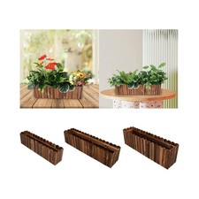 Pot de fleur en bois, boîte