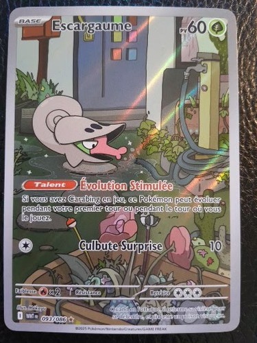 Carte pokémon escargaume - carte,
