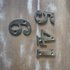 Lot 4 Chiffres En Laiton /