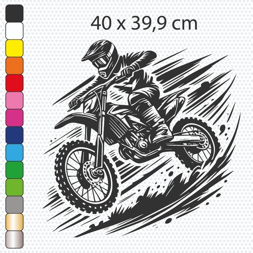 Moto cross sticker vinyle - moto,