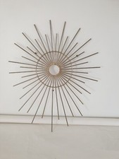 Support Miroir soleil en métal hauteur 70cm Largeur 56cm - années 60