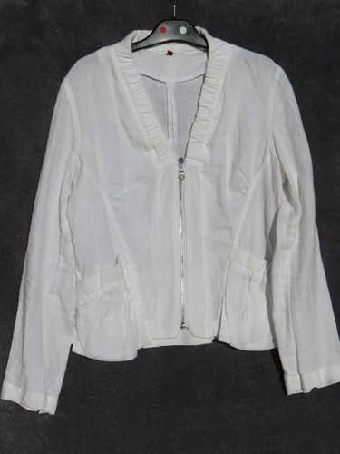 Veste lin blanc miss - lin,