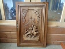 ancienne porte  bois sculpté