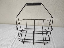 Ancien Casier, Panier pour 6 bouteilles en métal Vintage