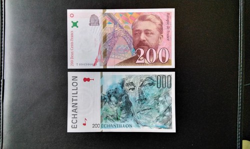 Billet 200fr eiffel - de, neuf