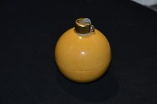 BRIQUET FEUDOR VINTAGE-BRIQUET BOULE JAUNE DANS SA BOITE D'ORIGINE.