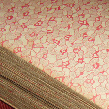 ÉTAT EXCEPIONNEL : dos rare marbré rose - Ancien tarot Etteilla - cachet 1890