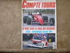 REVUE COMPTE TOURS N° 30 ESSAI MITSUBISHI GALANT VR4 LEPOINT AVANT LA FINALE