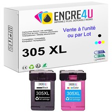 PREMIUM - Cartouches d'encre compatibles avec imprimantes HP ( Série 305 XL )